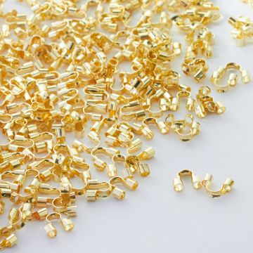 Końcówki do linek skobelki złote 5mm