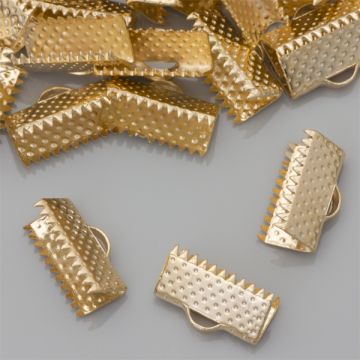 Końcówki zaciskowe szczęki real gold color 6x13mm