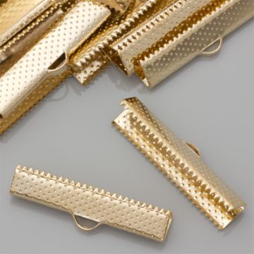 Końcówki zaciskowe szczęki real gold color 6x30mm