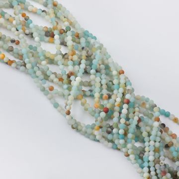 Amazonit kulki matowe 4,5mm Amazonit kulki matowe 4,5mm