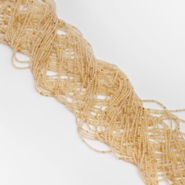 Kryształ górski z rutylem kulki fasetowane 2mm