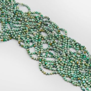 Turkus afrykański kulki fasetowane 4mm