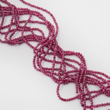 Rubin kulki fasetowane 3 mm Rubin kulki fasetowane 3 mm