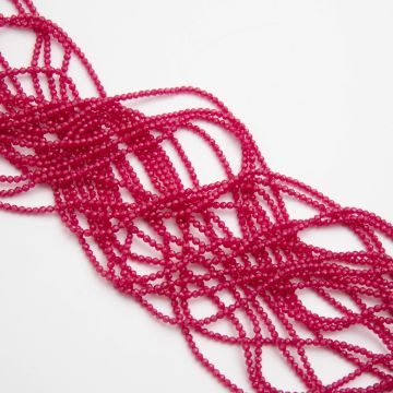 Rubin kulki fasetowane 2mm