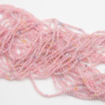 Morganit różowy kulka fasetowana 2mm