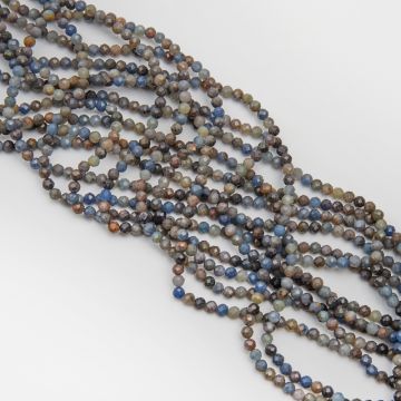 Szafir naturalny kulka fasetowana 4mm