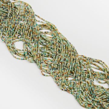 Turkus naturalny  kulka fasetowana 2mm