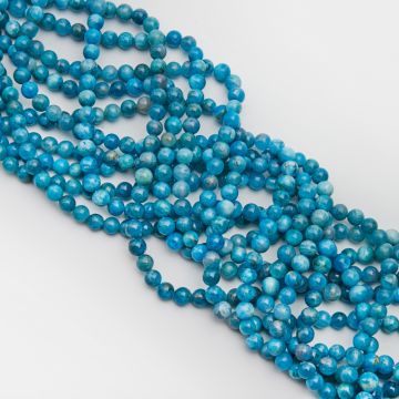 Apatyt kulka gładka niebieska 6,5mm