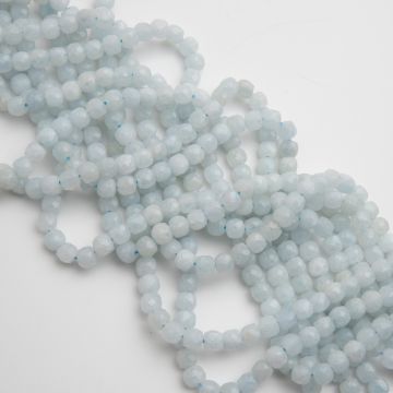 Akwamaryn kostka fasetowana 6mm