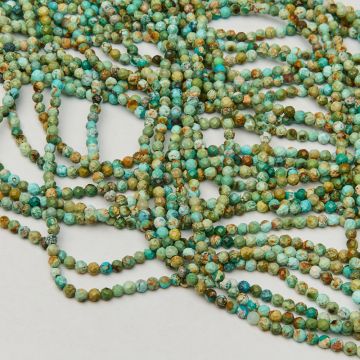 Turkus naturalny kulka fasetowana 3mm