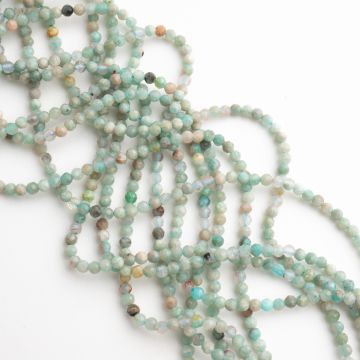 Amazonit kulka fasetowana 2,5mm