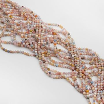 Morganit kulka fasetowana 4mm