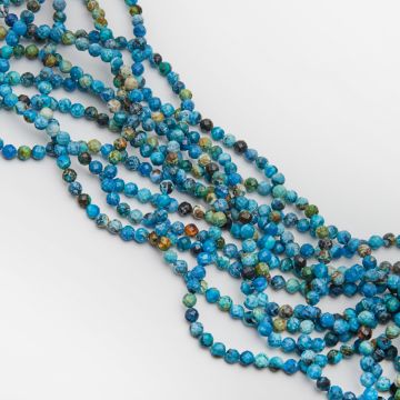 Turkus kulka fasetowana 5mm