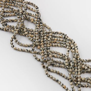 Jaspis dalmatyński kulka fasetowana 4,5mm