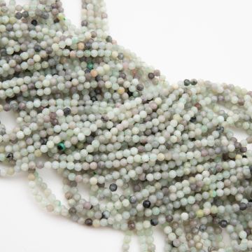 Szmaragd kulka fasetowana 2,5mm