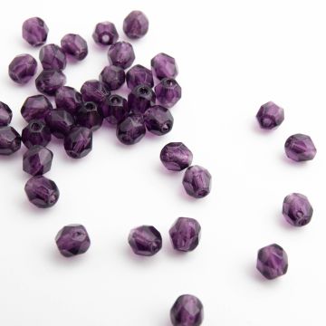 Fire Polish Tanzanite (20510) 4mm