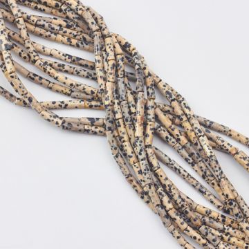 Jaspis dalmatyński słupek gładki 4x13mm