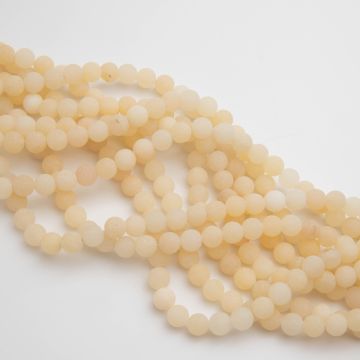 Jadeit beżowy kulka matowa gładka 8,5mm