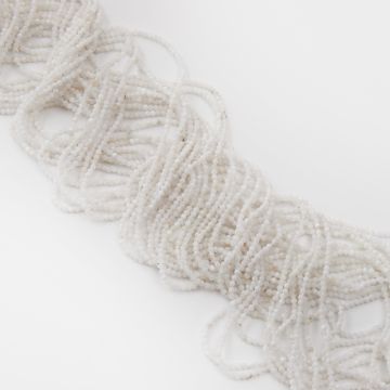 Kamień księżycowy kulka fasetowana biała 2mm Kamień księżycowy kulka fasetowana biała 2mm