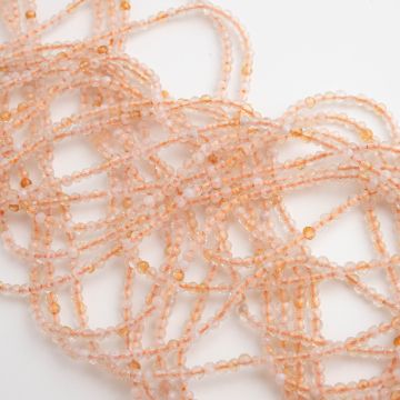 Kamień słoneczny kulka fasetowana  2mm