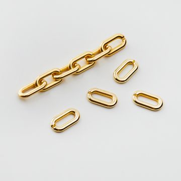 Ogniwa łańcucha akrylowe ogniwa owalne gładkie 20x11mm