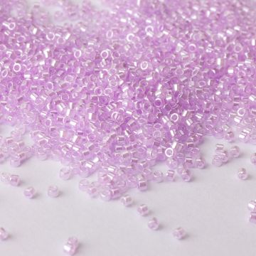 Koraliki Miyuki Delica 11/0 Lined Crystal/Pale Lilac