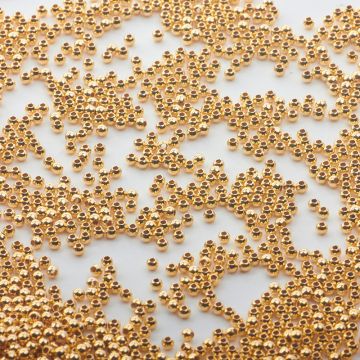 Srebrne kulki AG925 pozłacane 2,2mm Srebrne kulki AG925 pozłacane 2,2mm