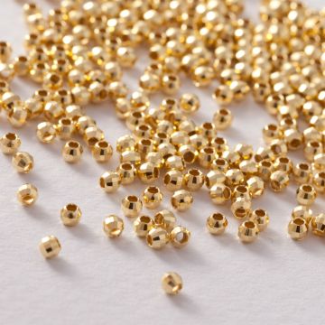 Srebrne kulki disco AG925 pozłacane 2.5mm