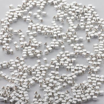 Srebrna przekładka małe kostki AG925 2mm