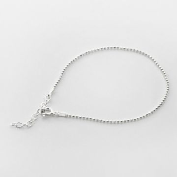Srebrna bransoletka bulion z przedłużką AG925 18cm