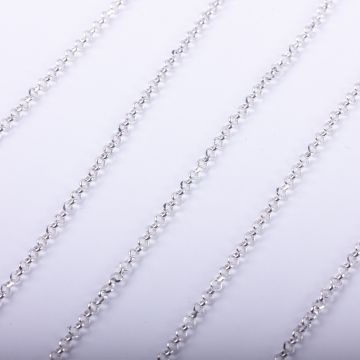 Srebrny łańcuch rolo diamentowany AG925 2mm