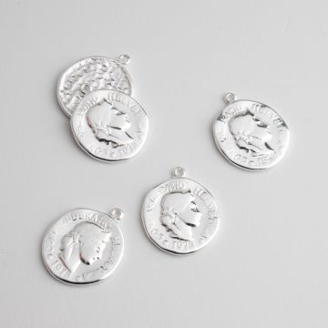 Srebrna moneta antyczna zawieszka 16mm