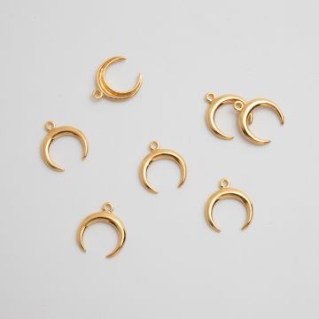 Zawieszka srebrna róg obfitości 15 mm AG925 pozłacana