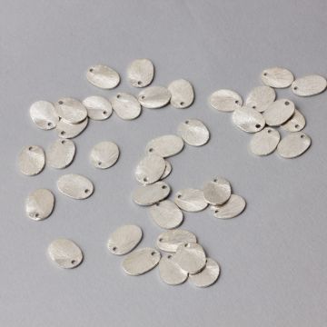 Srebrna zawieszka owal satynowy 9x6mm AG925