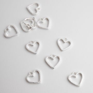 Srebrna zawieszka serce 11,5mm AG925