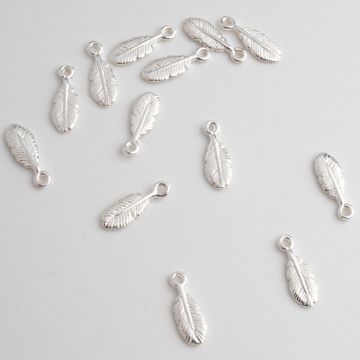 Srebrna zawieszka piórko AG925 12x4mm