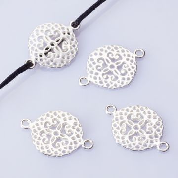 Srebrny łącznik ażurowy AG925 20mm