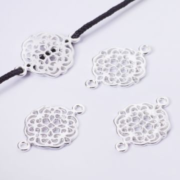 Srebrny łącznik ażurowy AG925 19mm