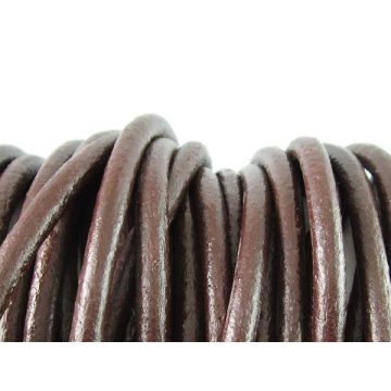 Rzemień naturalny brązowy 4mm