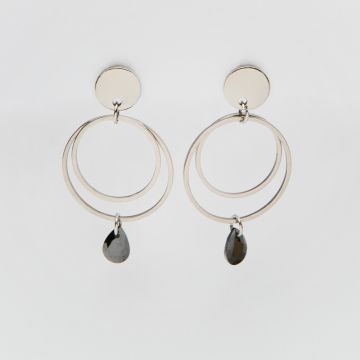 Kolczyki z czarną cykonią