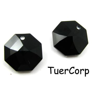 Swarovski octagon lily 14mm jet