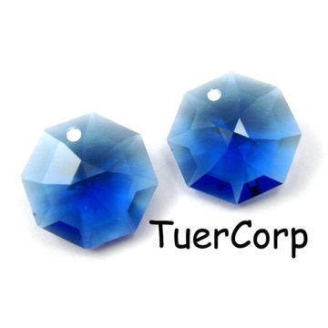 Swarovski octagon lily 14mm dark sapphire