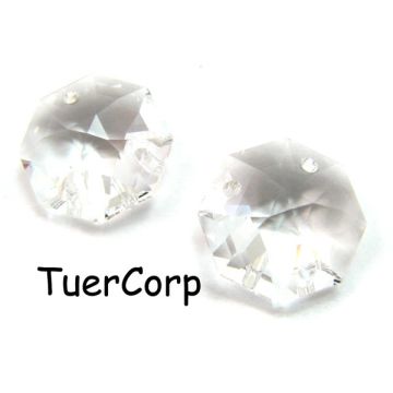 Swarovski octagon lily 14mm crystal z trzema dziurkami