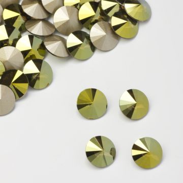 Swarovski rivoli stone irdescent green 10mm