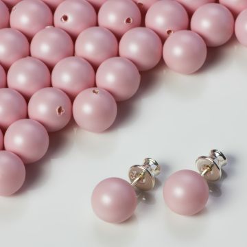 Perły SWAROVSKI do kolczyków (944) Pastel Rose 8mm