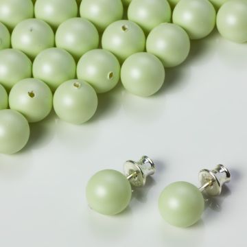 Perły SWAROVSKI do kolczyków (967) Pastel Green 8mm