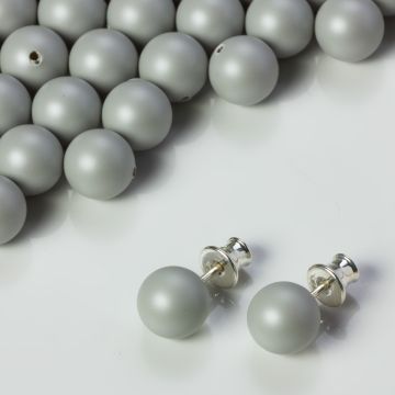 Perły SWAROVSKI do kolczyków (968) Pastel Grey 8mm