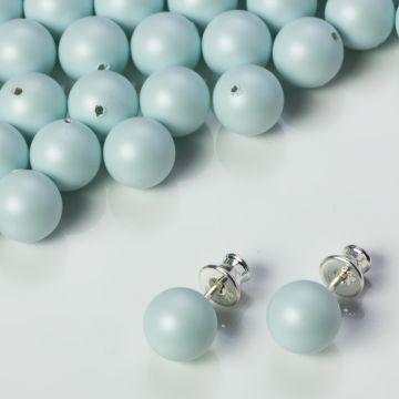 Perły SWAROVSKI do kolczyków (966) Pastel Blue 8mm