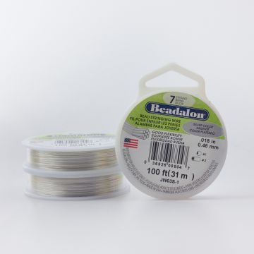 Beadalon linka powlekana 0.46mm silver