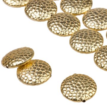 Krążek wypukły "żyrafa" kolor złoty 22mm